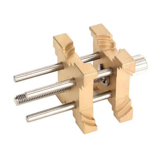 Adjustable watch movement holder, fixed base for secure repair and disassembly of watch movements.