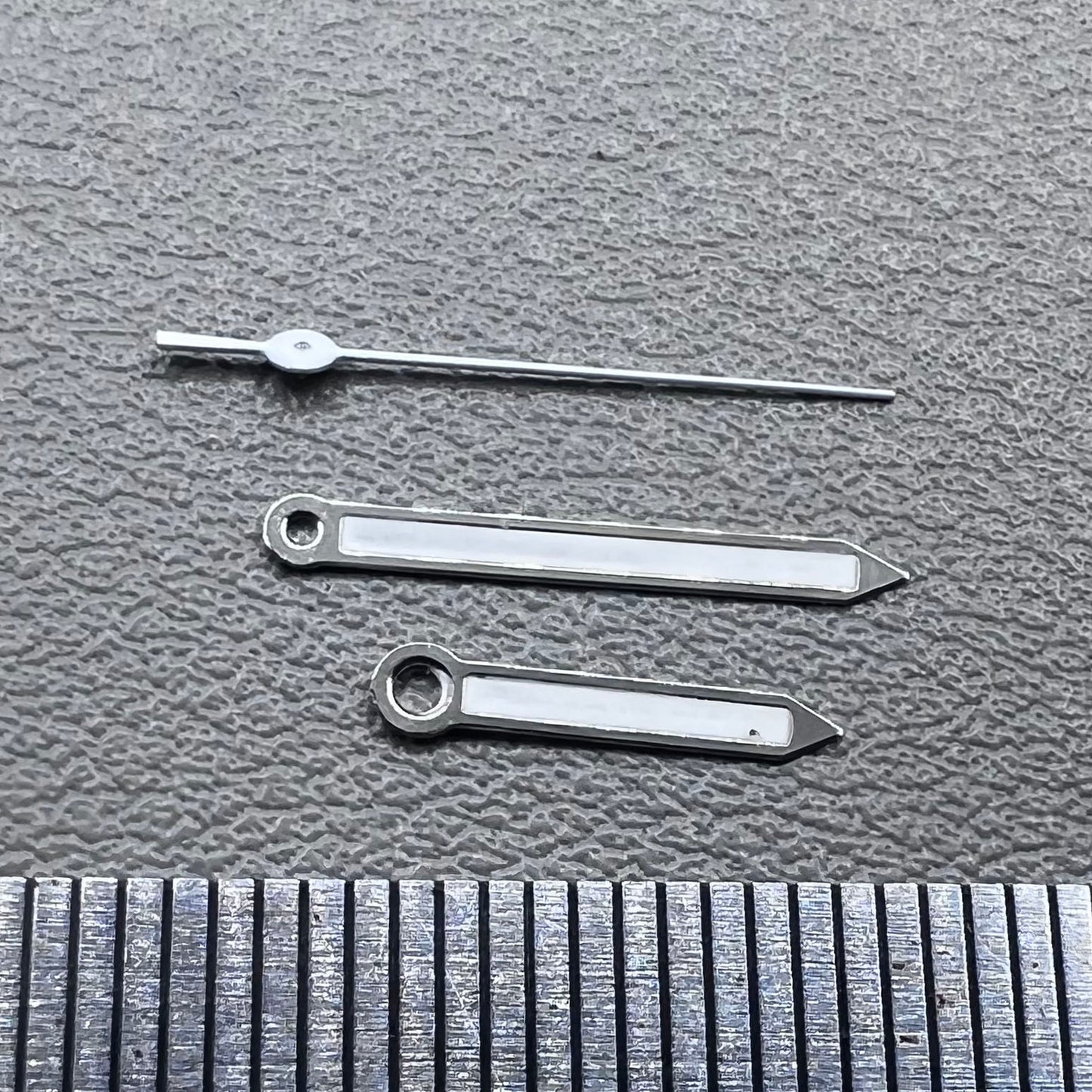 2 Sets/Pack Silver Trim Lume Watch Hands for Miyota 2035 Movement