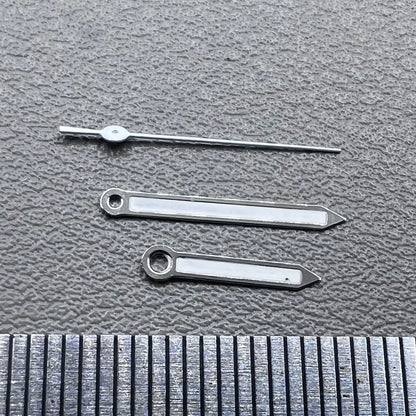 2 Sets/Pack Silver Trim Lume Watch Hands for Miyota 2035 Movement
