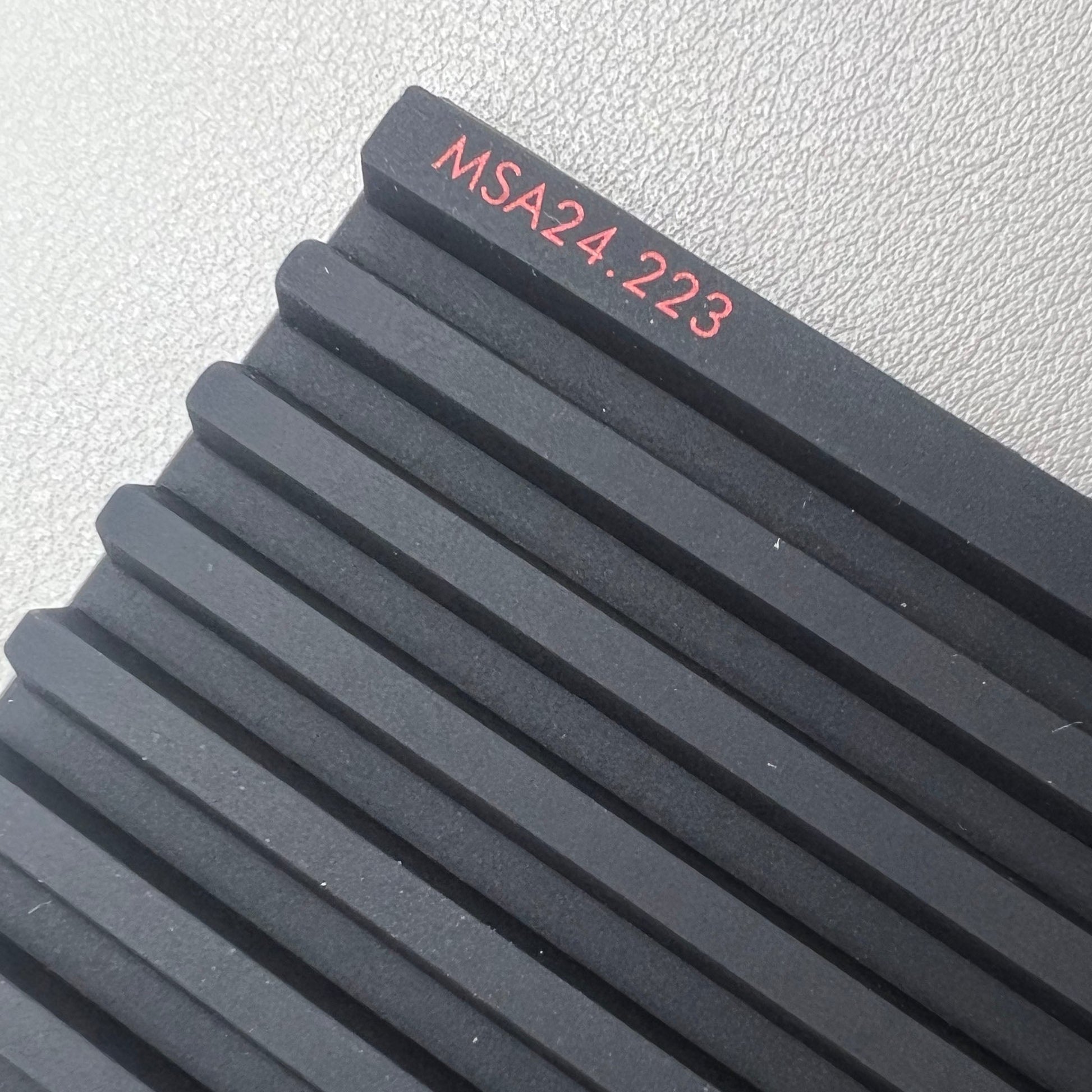 Swiss Horotec MSA24.223 black silicone anti-slip workbench mat with 32 compartments for watch accessories organization