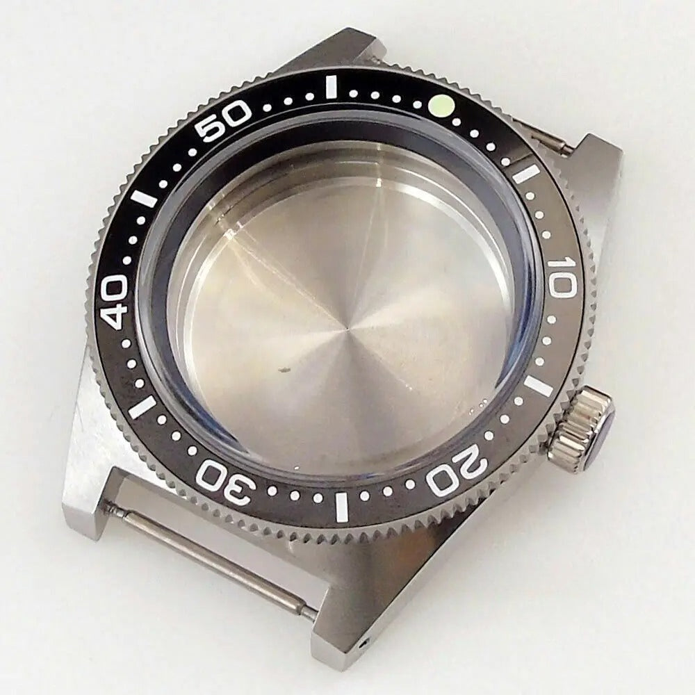 40mm Sapphire Glass Watch Case Fit NH34 NH35 NH36 ETA 2824 300M Water Resistance