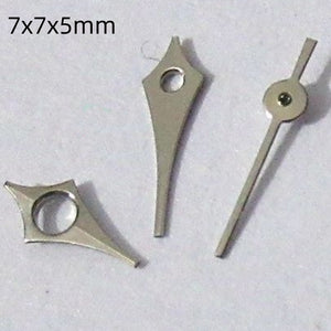 7mm Silver Painted Watch Hands Set for Miyota 2035 2115 2105 2305 Movement