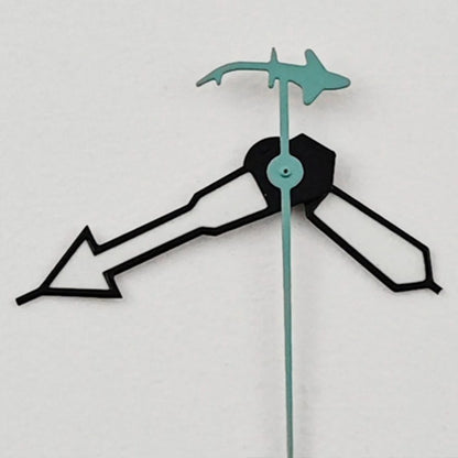 Shark Second Hand Green Lume Watch Hands for NH34 NH35 NH36 NH38 NH39 NH70 NH72