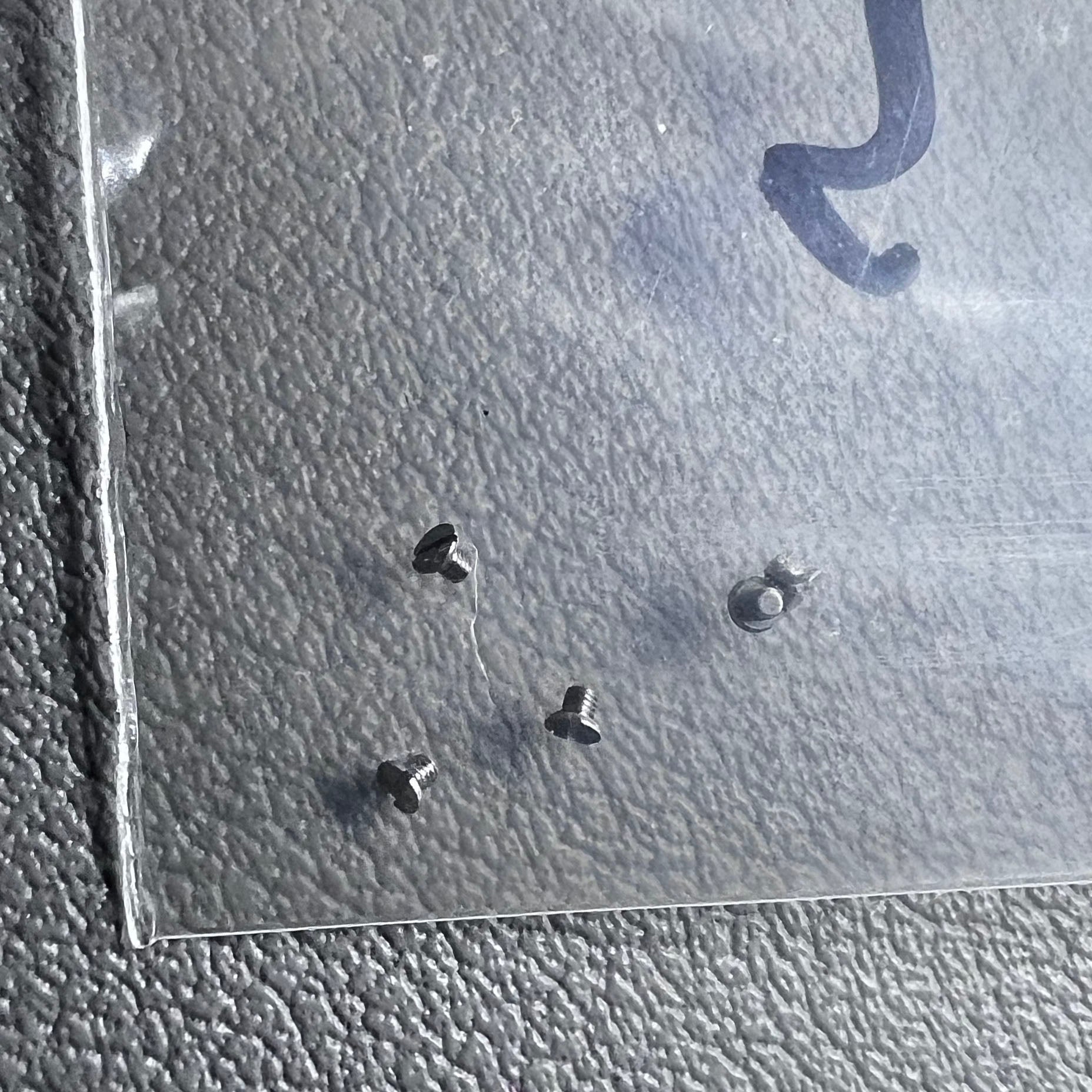Set of 5 rotor screws for Miyota 9015 9130 watch movement, durable replacement parts.