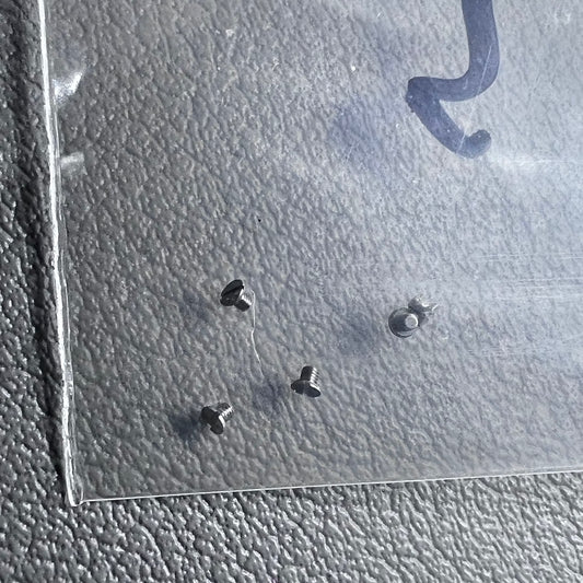 Set of 5 rotor screws for Miyota 9015 9130 watch movement, durable replacement parts.