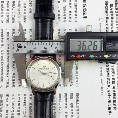 Beijing 36mm silver case manual mechanical watch with nail markers, ideal for classic watch accessory collection.