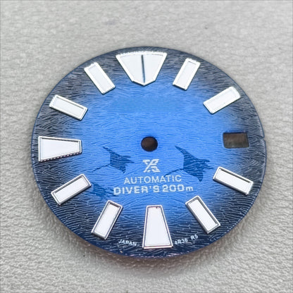 watch dial with S logo
