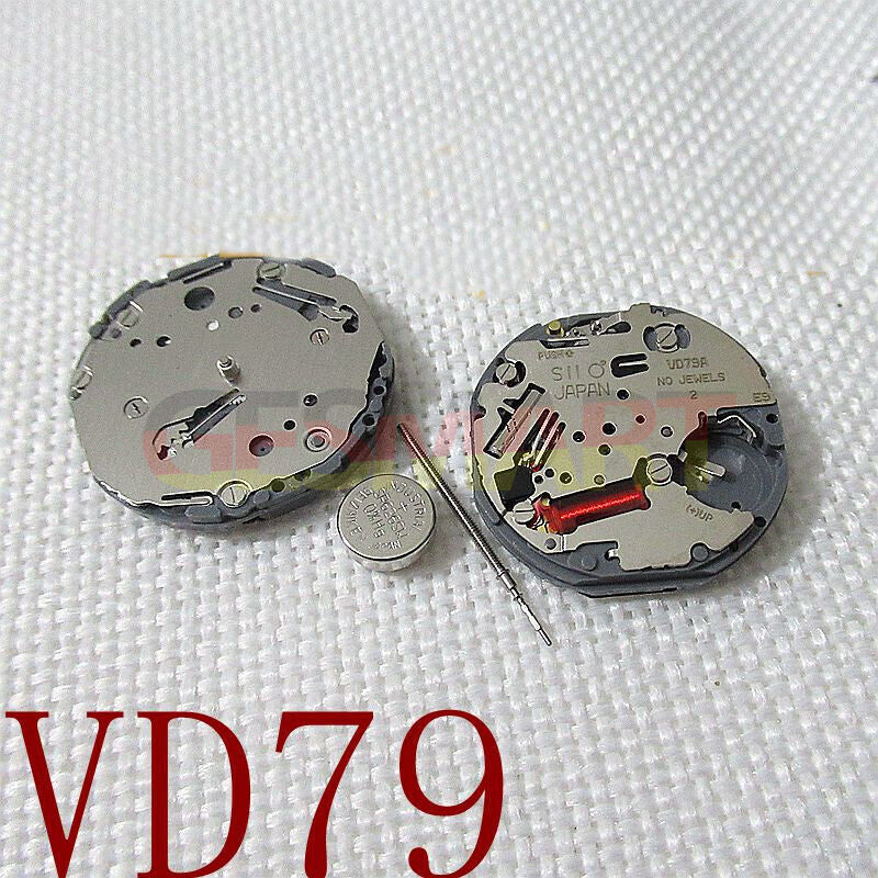 Hattori Epson VD79A quartz watch movement, precision Japanese craftsmanship for watch accessories.