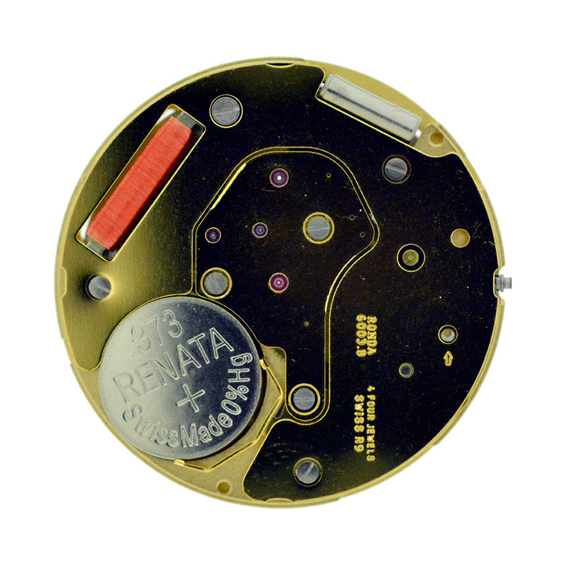 Ronda 6003B quartz watch movement by Ronda, precise timekeeping component for watch repairs.