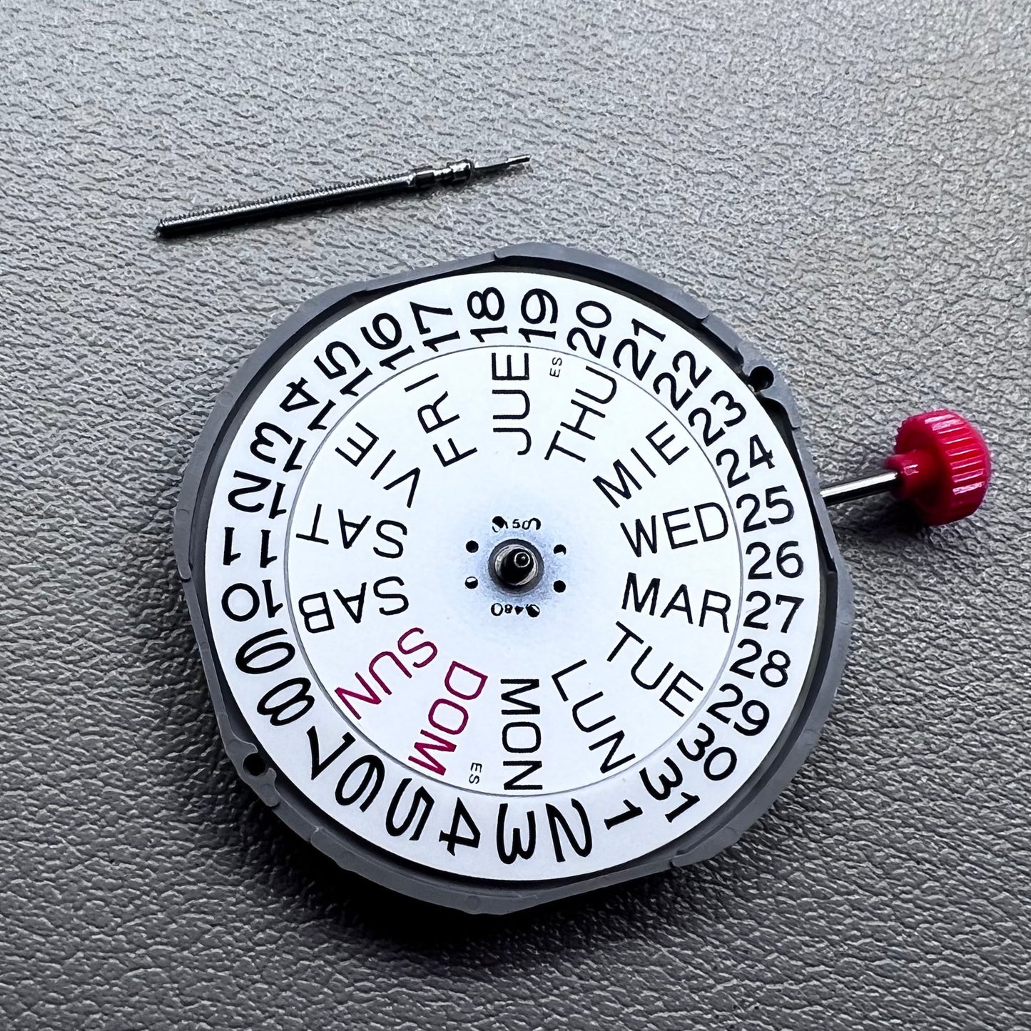Miyota 2405 Quartz Movement Date Day Date@3 Movement with Watch Stem