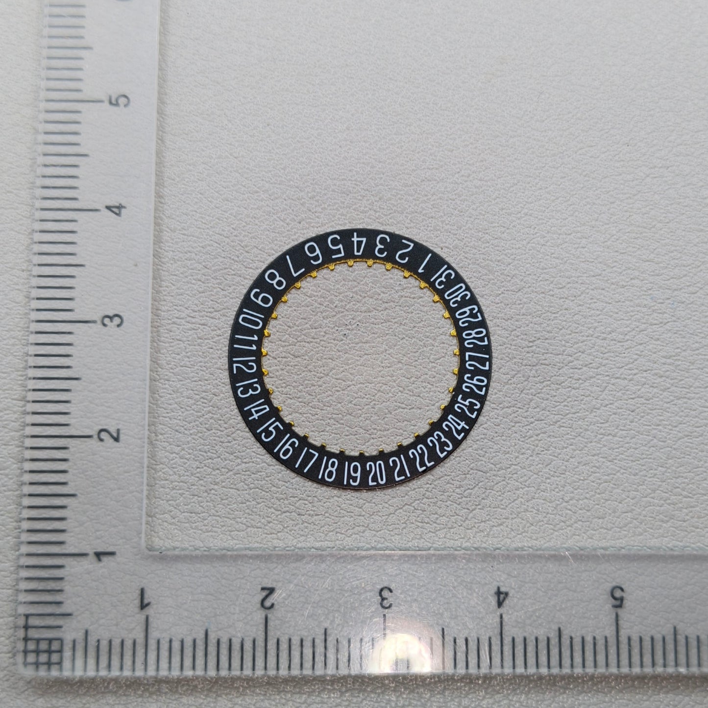2 PIECES Generic Black Date Disk Wheel for ETA 2824-2 2892 Movement Date@6
