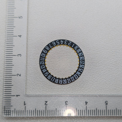 2 PIECES Generic Black Date Disk Wheel for ETA 2824-2 2892 Movement Date@6