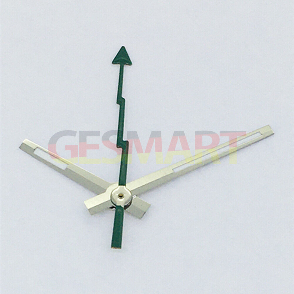 Lume silver trim green second hand for Asian 8215/2813/8205 watch movement, precise timing accessory.