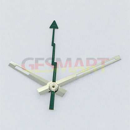 Lume silver trim green second hand for Asian 8215/2813/8205 watch movement, precise timing accessory.