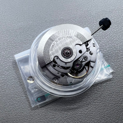 Silver ETA PT5000 mechanical watch movement, Seagull 2824 ETA2824-2 replacement part for precise timekeeping.