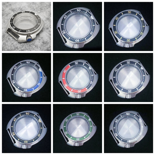 41mm Stainless Steel Watch Case Sapphire Glass Black Inner Shadow for NH35/ NH36