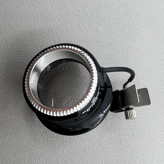 Swiss Bergeon 7913 eyeglass with clip-on magnifier, ideal for detailed watch repairs and accessories.