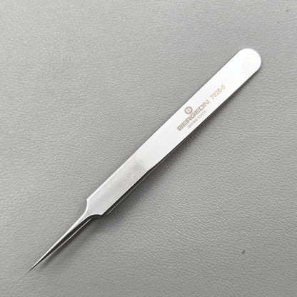 Swiss Bergeon 7026-5 Antimagnetic Tweezer Super Fine Points for Hairsprings