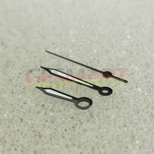 Green luminous watch hands with black trim for NH35/NH36/4R/7S movements, perfect for repair.