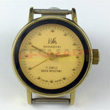 25mm China Made Lady Manual Mechanical Watch 17 Jews Yellow Dial Golden Nail