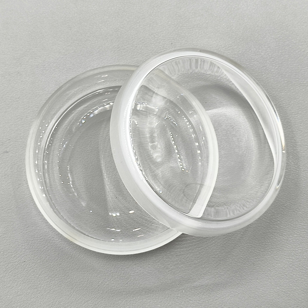 Quartz Glass Sealed Watch Oil Benzine Cup with Anti-Leak Cover Repair 90x35mm