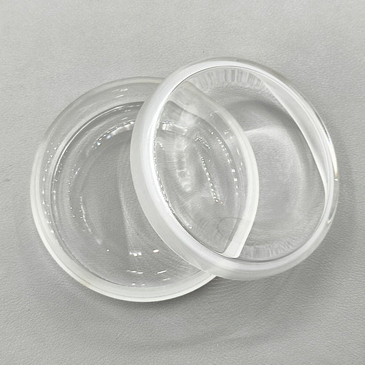 Quartz Glass Sealed Watch Oil Benzine Cup with Anti-Leak Cover Repair 90x35mm