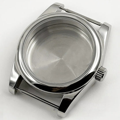 36MM/40MM Round Bezel Watch Case Sapphire Crystal for NH34 NH35 NH36 ETA2824