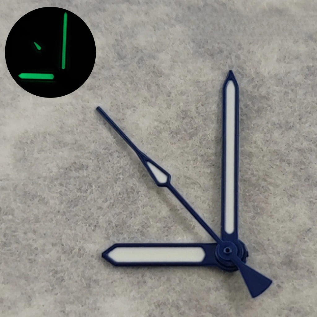 Black NH35 Hands For NH34 NH35 4R35 NH36 4R36 Green luminous Watch Hands