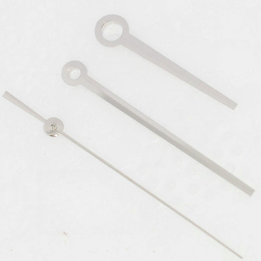 Silver 16.5mm no lume watch hands for ETA C07.111 movement, T086 brand precision accessory.