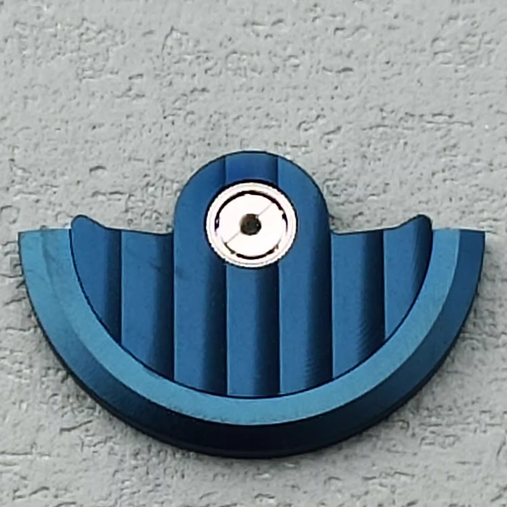 Blue vertical stripe rotor oscillating weight for NH34 NH35 NH36 NH38 watch movements.