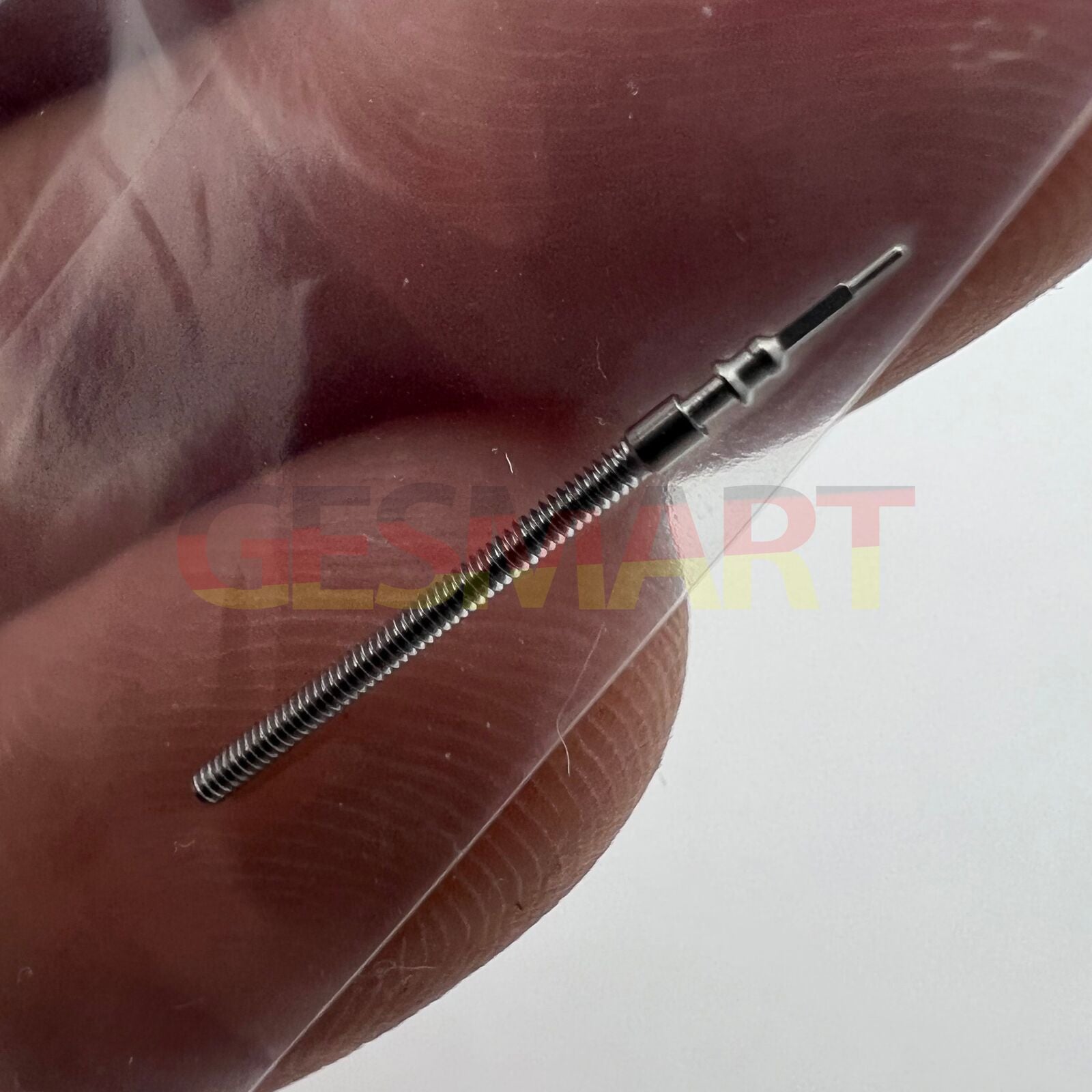 Replacement winding stem for Miyota 6M50 quartz watch, durable precision component.