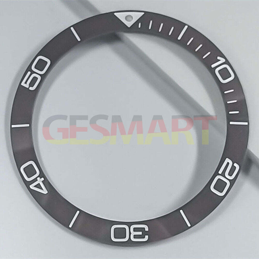 Ceramic blue luminous bezel ring by Conquest for 38.5mm watch, enhancing style and durability.