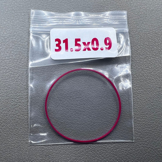 Set of 5 Teflon watch gasket O-rings 31.5mm for Tissot T063 T035 1853 T099 T028 T41 models