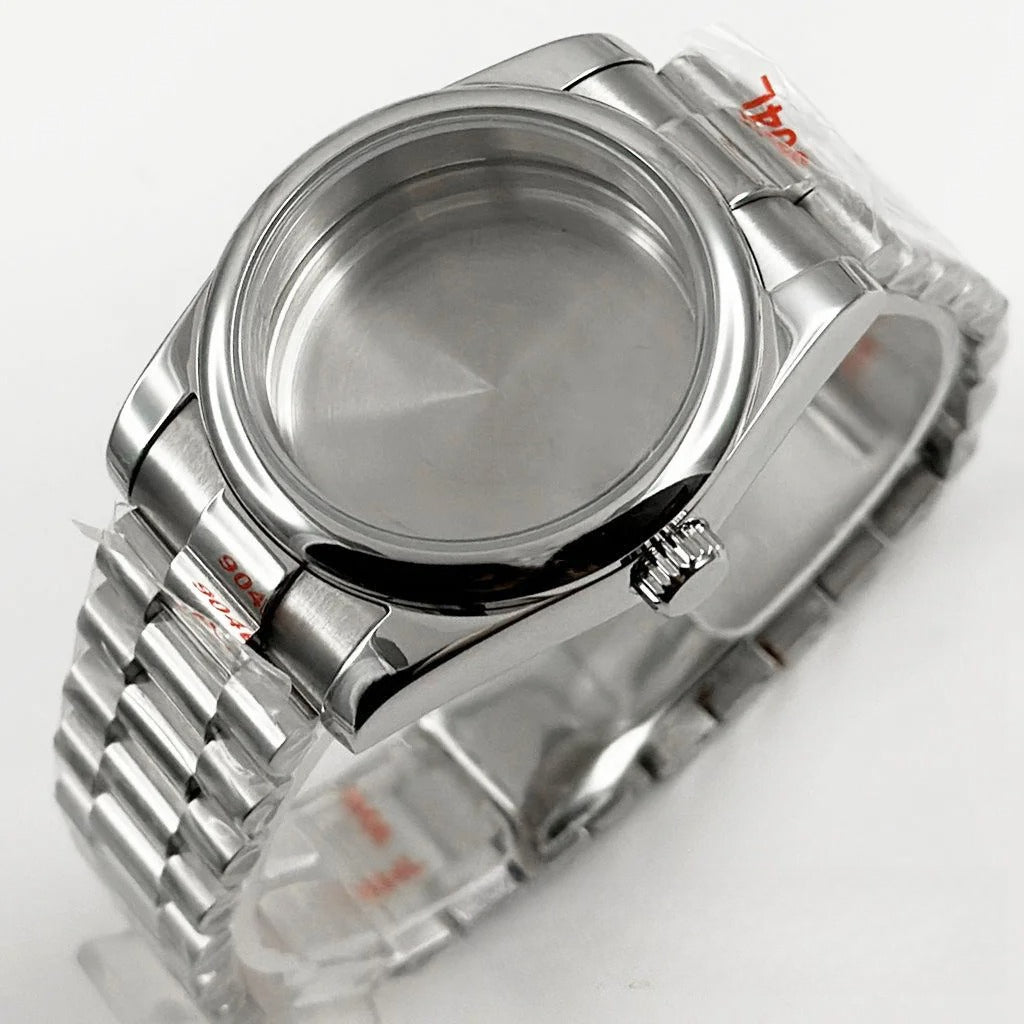 36MM/40MM Round Bezel Watch Case Sapphire Crystal for NH34 NH35 NH36 ETA2824
