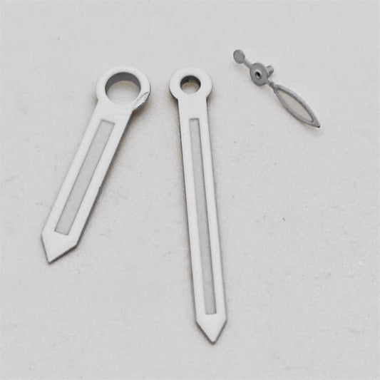 4.75X11X15.5mm White Trim Lume Watch Hands Set for ETA6497 6498 ST3600 ST3620