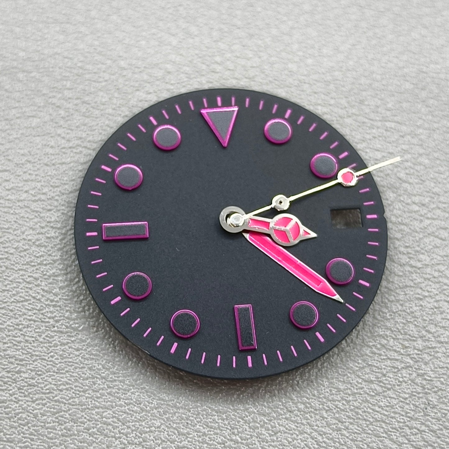 28.5mm Watch Dial + Silver Pink Watch Hands for NH34 NH35 4R35 Movement