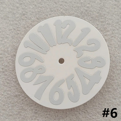 33.2mm Modified Enamel with Faint Luminous Large Watch Dials for NH35 Movement