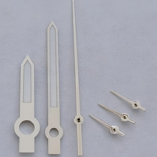 Silver Trim with Lume Watch Hands Fit for ETA/Dandong 7750 Movement M005.0/M005.1