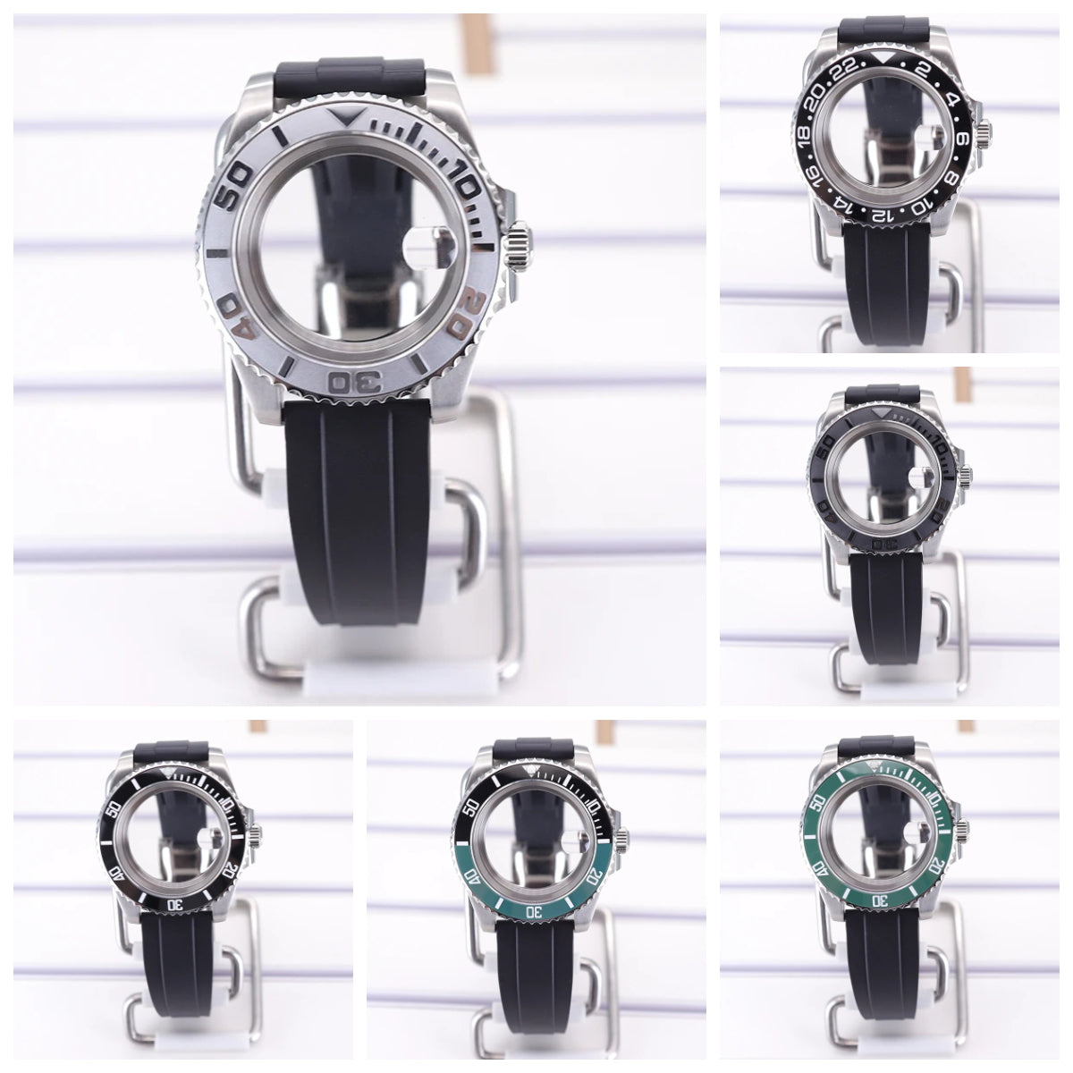 40mm Watch Case For 4R NH35 NH36 NH34/38 NH70 8215 Eta2824 PT5000 Sapphire Glass