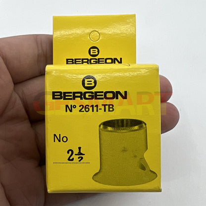 Bergeon 2611-TB-2.5 loupe with 4x magnification, precision watchmaker?s accessory for detailed inspection.