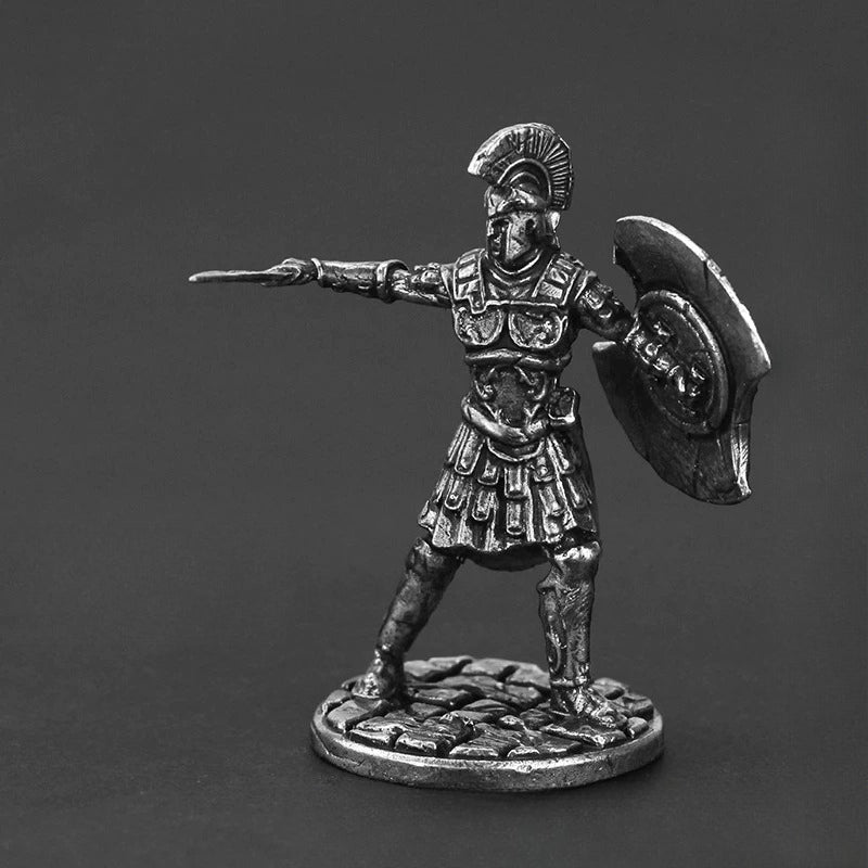Athenian Bladesman Copper Miniature Figurine White Bronze Fantasy Wargame 124-4