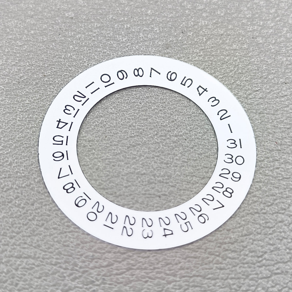 White Background Black Font Date Wheel Overlay for ETA 2824 2836 8200 8215