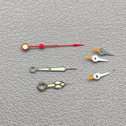 13mm Red Second Hand Silver Trim Lume Watch Hands for OS10 OS60 OS80 Movement Watch Part