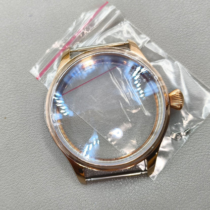 44mm 316L Watch Case Sapphire Glass for Seagull ST3600/ST3621/ETA6497/ETA6498