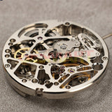 China Made Tianjin Silver Hollow Carved 24 Jews Automatic Mechanical Movement