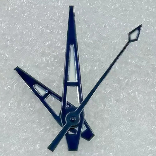 Green lume dark blue big arrow watch hands for NH35/36 NH38 NH72 NH70 movements