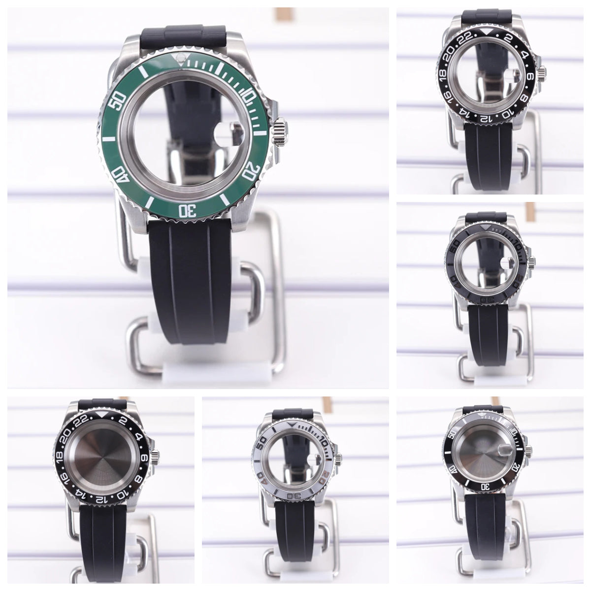 Dive 40mm Watch Case For NH35 NH36 4R36 NH34 NH70 Miyota 8215 Eta 2824 PT5000
