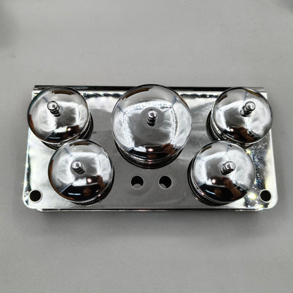 5 Cups Stainless Steel Watchmakers Watch Oil Benzine Cup with Anti-Leak Cover