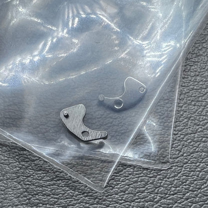 Silver setting lever replacements for ETA6497 ST3600 watch movement, 2-piece set.