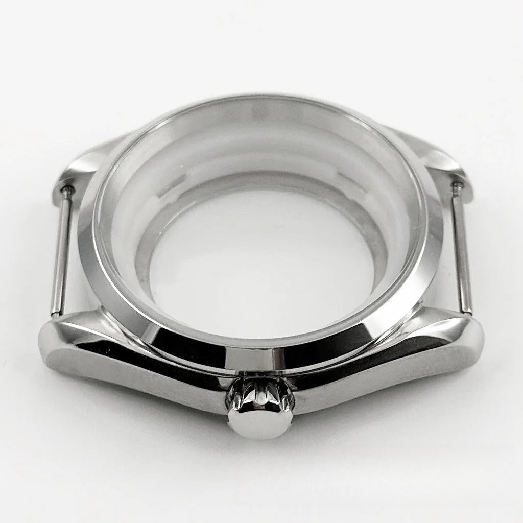40MM Case Polish Bezel Watch Sapphire Crystal for NH34/35 NH36/37 NH38/39 NH70